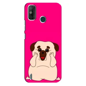 Чехол (ТПУ) Милые собачки для TECNO Spark GO (2020) (Веселый Мопсик)