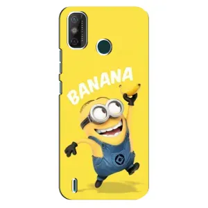 Мультяшний принт на Чохол для Техно Спарк го (2021) (Banana)