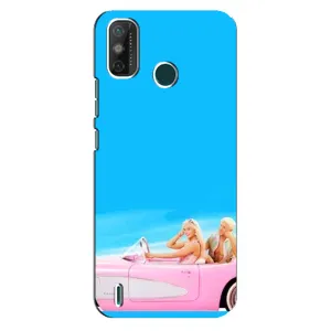 Силиконовый Чехол Барби Фильм на TECNO Spark GO (2021) (Барби и Кен)