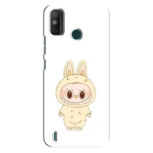Чохол з принтом Лабубу для TECNO Spark GO (2021) (Бежевий Лабубу)