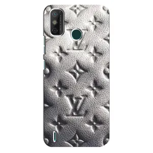 Текстурный Чехол Louis Vuitton для Техно Спарк го (2021) (Бежевый ЛВ)