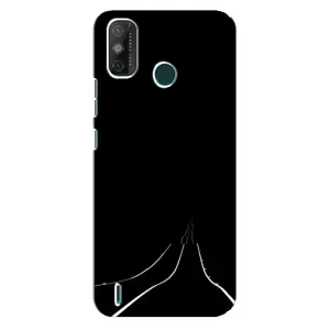 Чехол с картинками на черном фоне для TECNO Spark GO (2021) (Дорога)