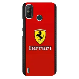 Силиконовый бампер с картинкой машины на TECNO Spark GO (2021) (Ferrari Logo)
