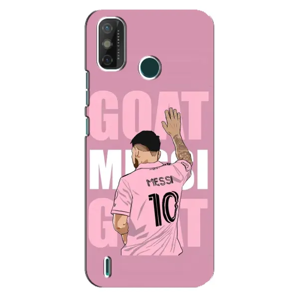Чехол с рисунком «GOAT MESSI» для TECNO Spark GO (2021) Чехол с рисунком «GOAT MESSI» для TECNO Spark GO (2021)