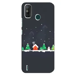Силіконовий бампер на різдво для TECNO Spark GO (2021) (Місто зимове)