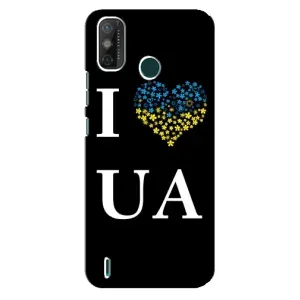 Силиконовый Чехол на TECNO Spark GO (2021) (Я-Украина) (I Love UA)