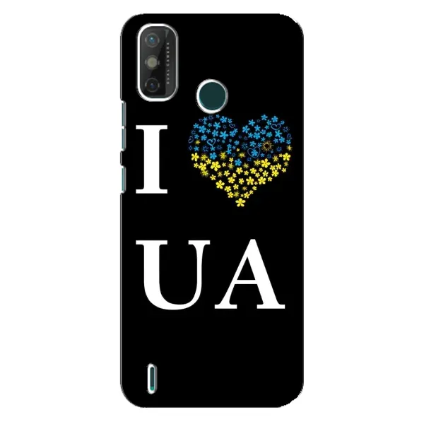 Чехол с рисунком «I Love UA» для TECNO Spark GO (2021)