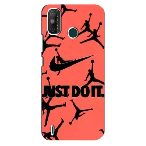 Силиконовый Чехол Nike Air Jordan на Техно Спарк го (2021) (Just Do It)