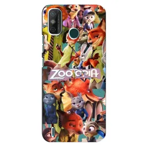 Силіконовий чохол з принтом Зоотрополіс для TECNO Spark GO (2021) (Колаж героїв)