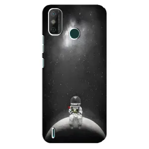 Силиконовый Чехол с принтом "Космонавты" на TECNO Spark GO (2021) (Космонавт романтик)