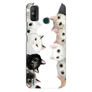 Силиконовый чехол с котиком для TECNO Spark GO (2021) (Коты)