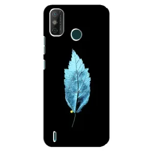 Чехол с картинками на черном фоне для TECNO Spark GO (2021) (Листочек)