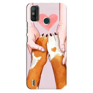 Чехол (ТПУ) Милые собачки для TECNO Spark GO (2021) (Любовь к собакам)