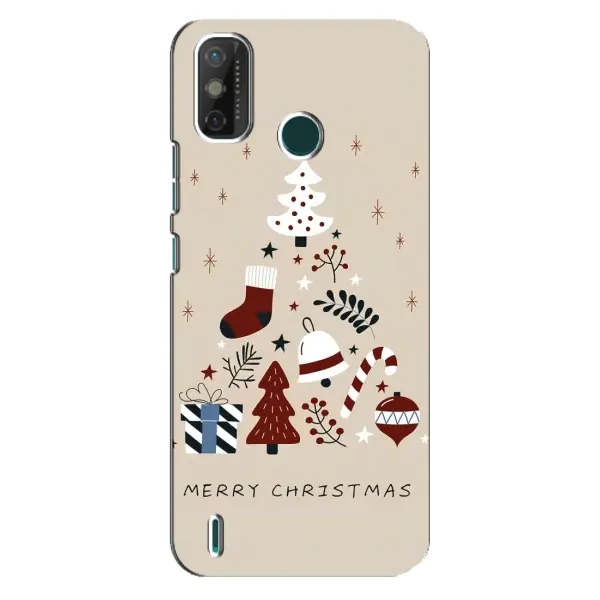 Чехол с рисунком «Merry Christmas» для TECNO Spark GO (2021)