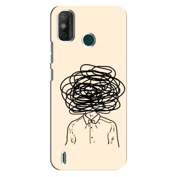 Чехол с рисунком «Мысли» для TECNO Spark GO (2021)