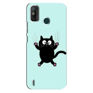 Силиконовый чехол с котиком для TECNO Spark GO (2021) (Падающий кот)