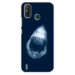 Силиконовый бампер с картинкой животных для TECNO Spark GO (2021) (Пасть Акулы)