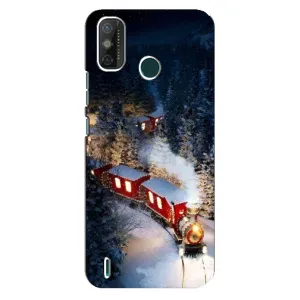 Силіконовий бампер на різдво для TECNO Spark GO (2021) (Потяг)