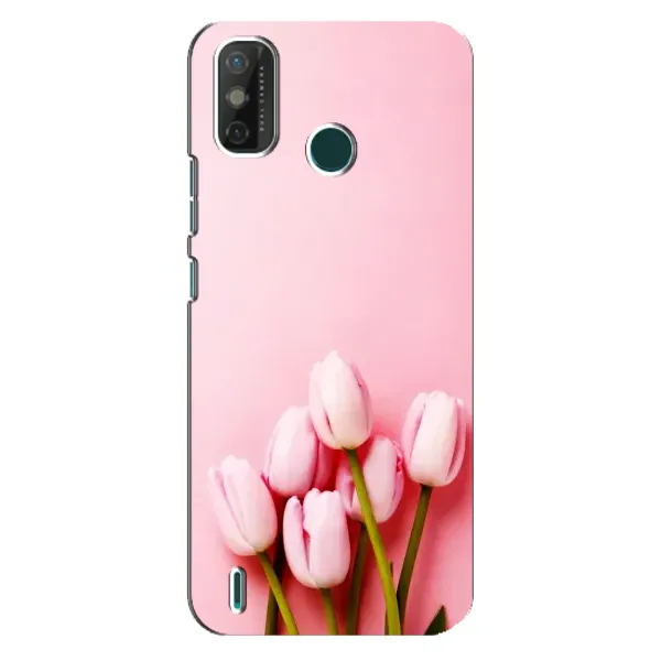 Чехол с рисунком «Розовые тюльпаны» для TECNO Spark GO (2021)