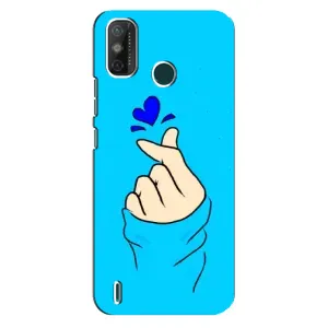 Чохол (Знак сердечка) для TECNO Spark GO (2021) (Сердечко на синоьому)