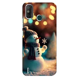 Чехлы на Новый Год TECNO Spark GO (2021) (Снеговик праздничный)