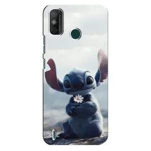 Чохол з малюнком Стіч для TECNO Spark GO (2021) (Стіч з квіткою)