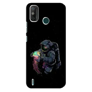 Силиконовый Чехол с принтом "Космонавты" на TECNO Spark GO (2021) (В руках земля)