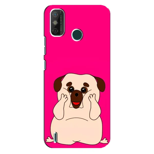 Чехол с рисунком «Веселый Мопсик» для TECNO Spark GO (2021)
