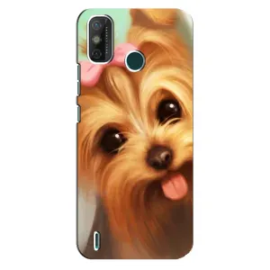 Чехол (ТПУ) Милые собачки для TECNO Spark GO (2021) (Йоршенский терьер)