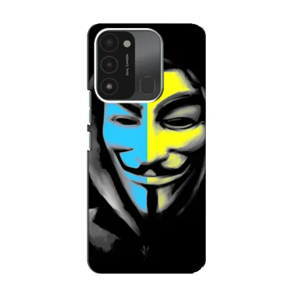 Чехол с рисунком «Анонимус патриот» для TECNO Spark GO (2022) Чехол с рисунком «Анонимус патриот» для TECNO Spark GO (2022)