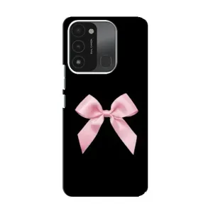 Чехол банты для TECNO Spark GO (2022) (Бант на черном)