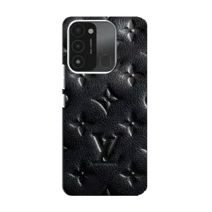 Текстурный Чехол Louis Vuitton для Техно Спарк ГО (2022) (Черный ЛВ)