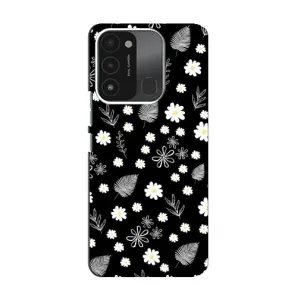 Чехлы с тематикой "ЦВЕТЫ" на TECNO Spark GO (2022) (цветение на чорном)
