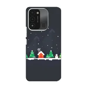 Силиконовый бампер на рождество для TECNO Spark GO (2022) (Город зимний)