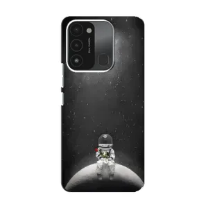 Силиконовый Чехол с принтом "Космонавты" на TECNO Spark GO (2022) (Космонавт романтик)