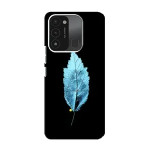 Чохол з картинками на чорному фоні для TECNO Spark GO (2022) (Листя)