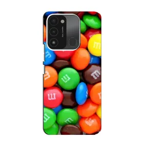 Чехол с изображением вкусной еды для TECNO Spark GO (2022) (Разноцветные M&M'S)