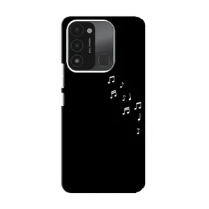 Чохол з картинками на чорному фоні для TECNO Spark GO (2022) (Ноти)