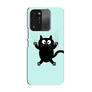 Силіконовий чохол з котиком для TECNO Spark GO (2022) (Падаючий кіт)
