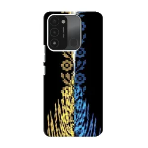 Силиконовый Чехол на TECNO Spark GO (2022) (Патриотическая вышиванка)