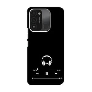 Чохол з картинками на чорному фоні для TECNO Spark GO (2022) (Плеєр)