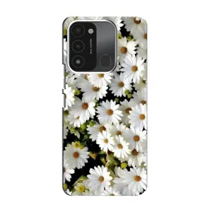Чехол с ромашками на TECNO Spark GO (2022) (Рамка в ромашках)