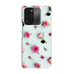 Чехлы с принтом Розочки для TECNO Spark GO (2022) (Разные цветы)