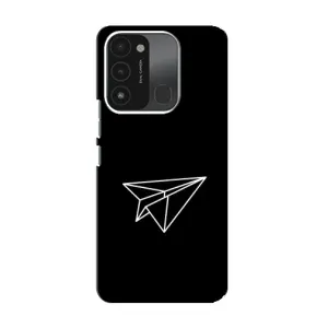 Чохол з картинками на чорному фоні для TECNO Spark GO (2022) (Літак)