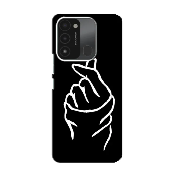 Чехол с рисунком «Сердце на черном» для TECNO Spark GO (2022) Чехол с рисунком «Сердце на черном» для TECNO Spark GO (2022)