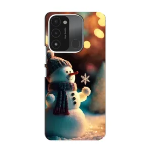 Чехлы на Новый Год TECNO Spark GO (2022) (Снеговик праздничный)