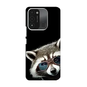 Силиконовый Чехол с Енотами на TECNO Spark GO (2022) (Стильный Енот)