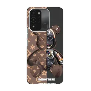 Силиконовый чехол для TECNO Spark GO (2022) (Медмедь Луи Виттон)