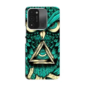 Чохли з принтом СОВИ для TECNO Spark GO (2022) (Зелена сова)