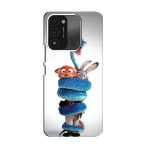 Силиконовый чехол с принтом Зоотрополіс для TECNO Spark GO (2022) (Змея Зоо)